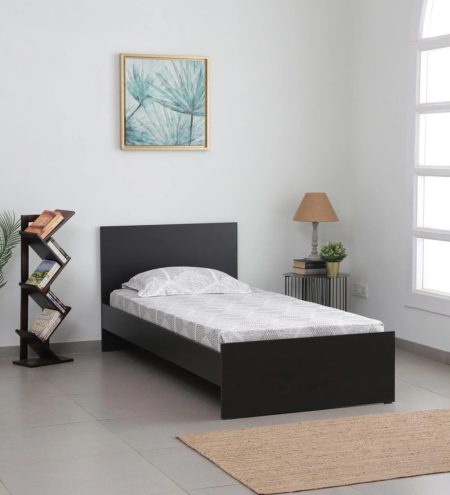 Hunky Single Bed in Wenge Finish