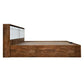 Aesthetic King Size Bed With Headboard & Hydraulic Storage Bed Lifter