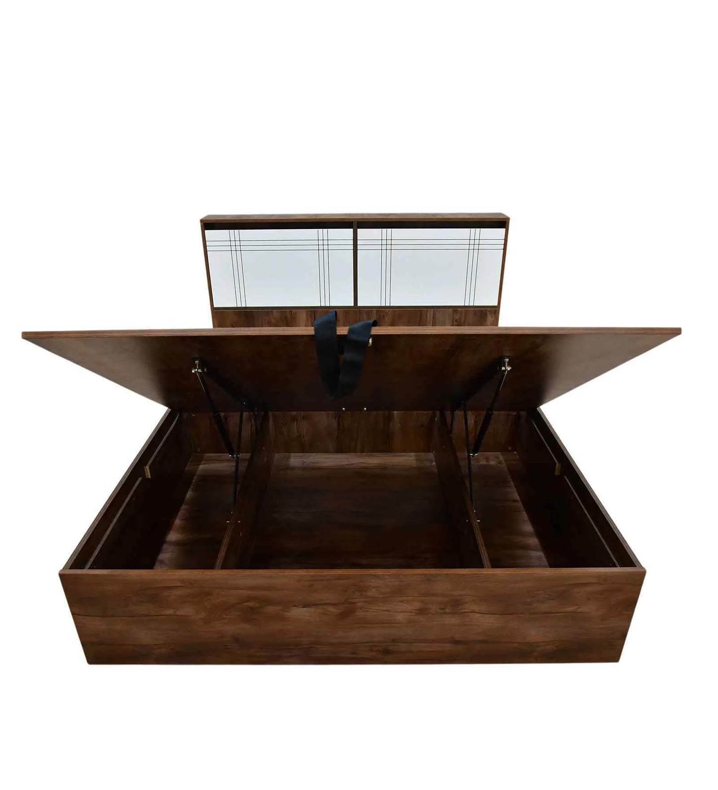Aesthetic King Size Bed With Headboard & Hydraulic Storage Bed Lifter