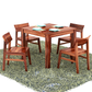 Hunky Maple Crest 4 - Seater Dining Table Set