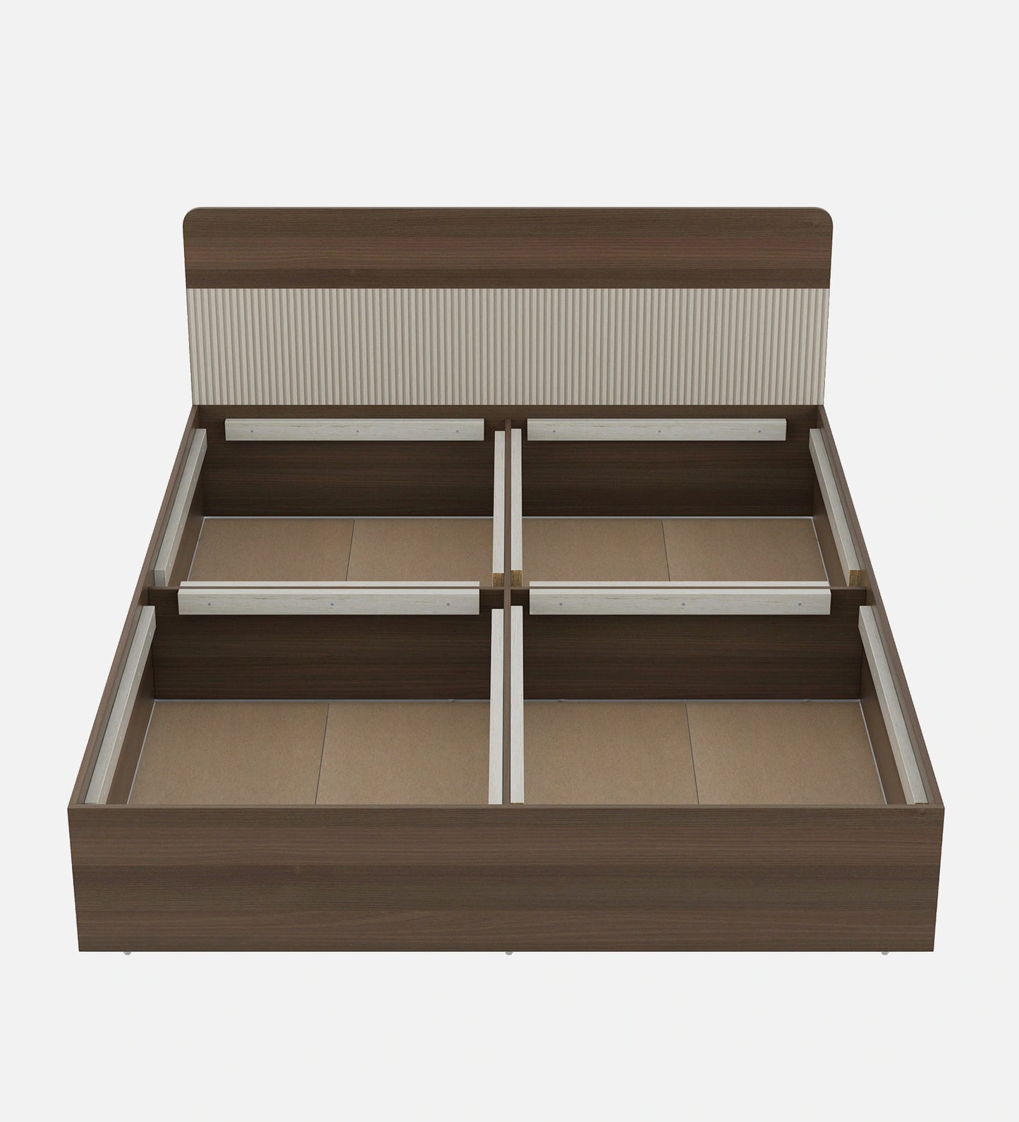 Luxora King Size Bed in Santana Oak Finish with Box Storage