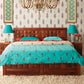 Hunky Woodrow King Bed with Hydraulic Storage in Honey Finish – Style Meets Smart Functionality