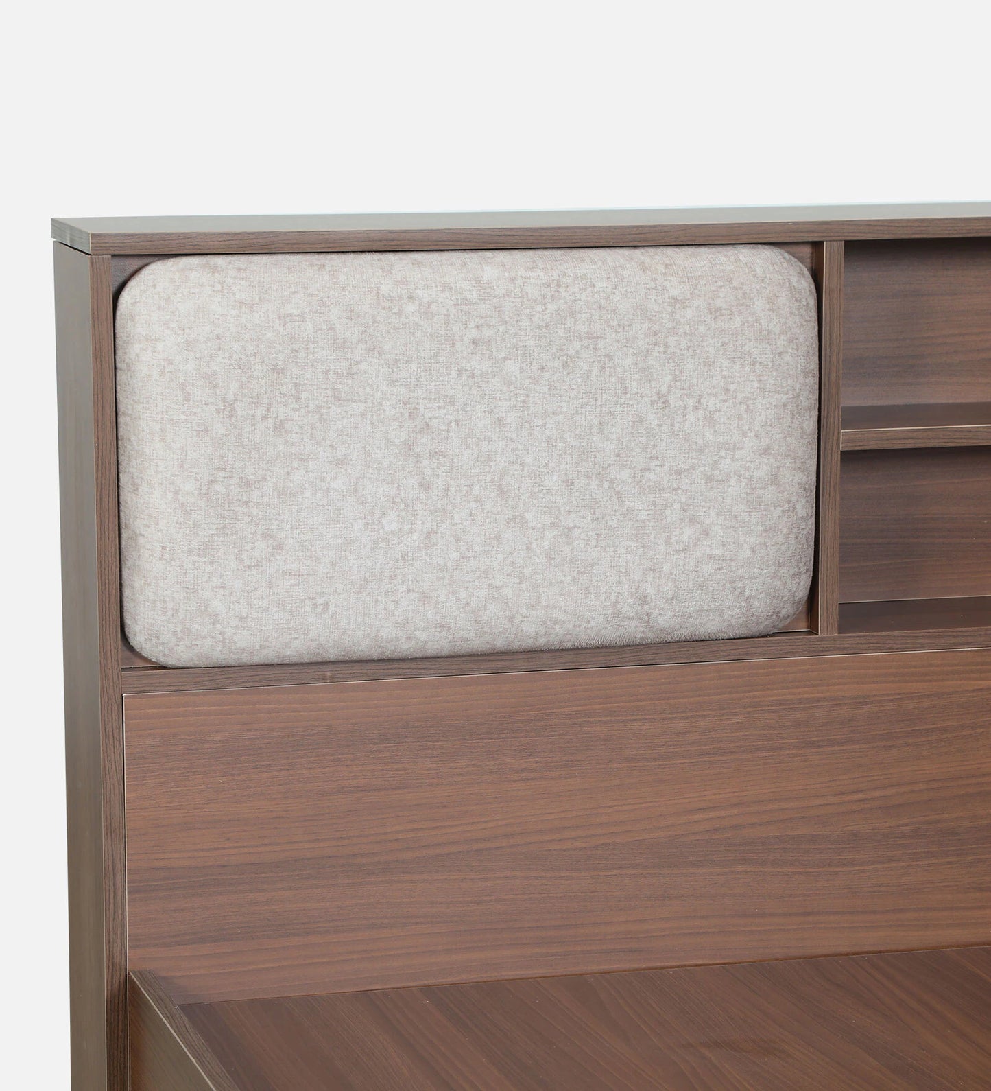 Hunky Earth Root Storage Bed with Walnut Finish
