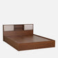 Hunky Earth Root Storage Bed with Walnut Finish