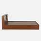 Hunky Earth Root Storage Bed with Walnut Finish