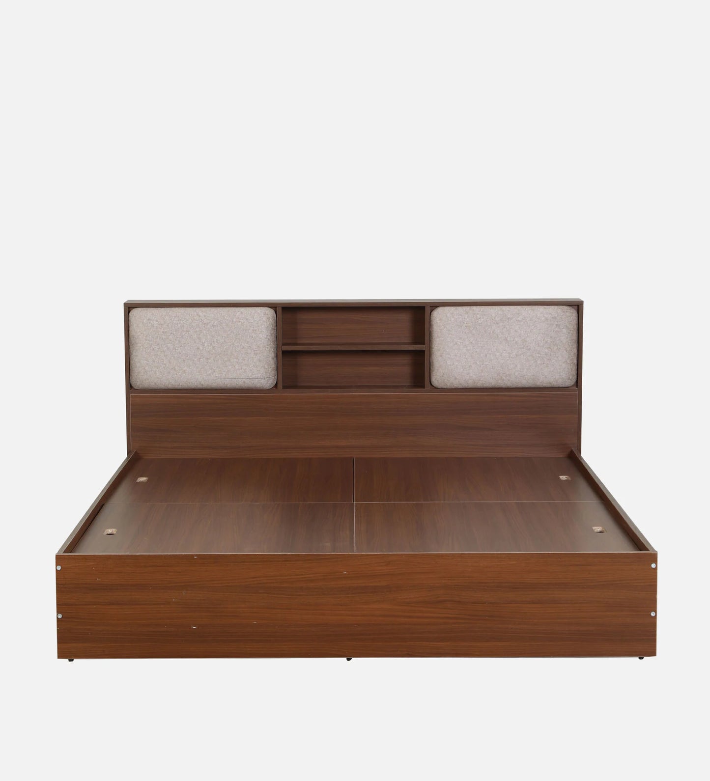 Hunky Earth Root Storage Bed with Walnut Finish